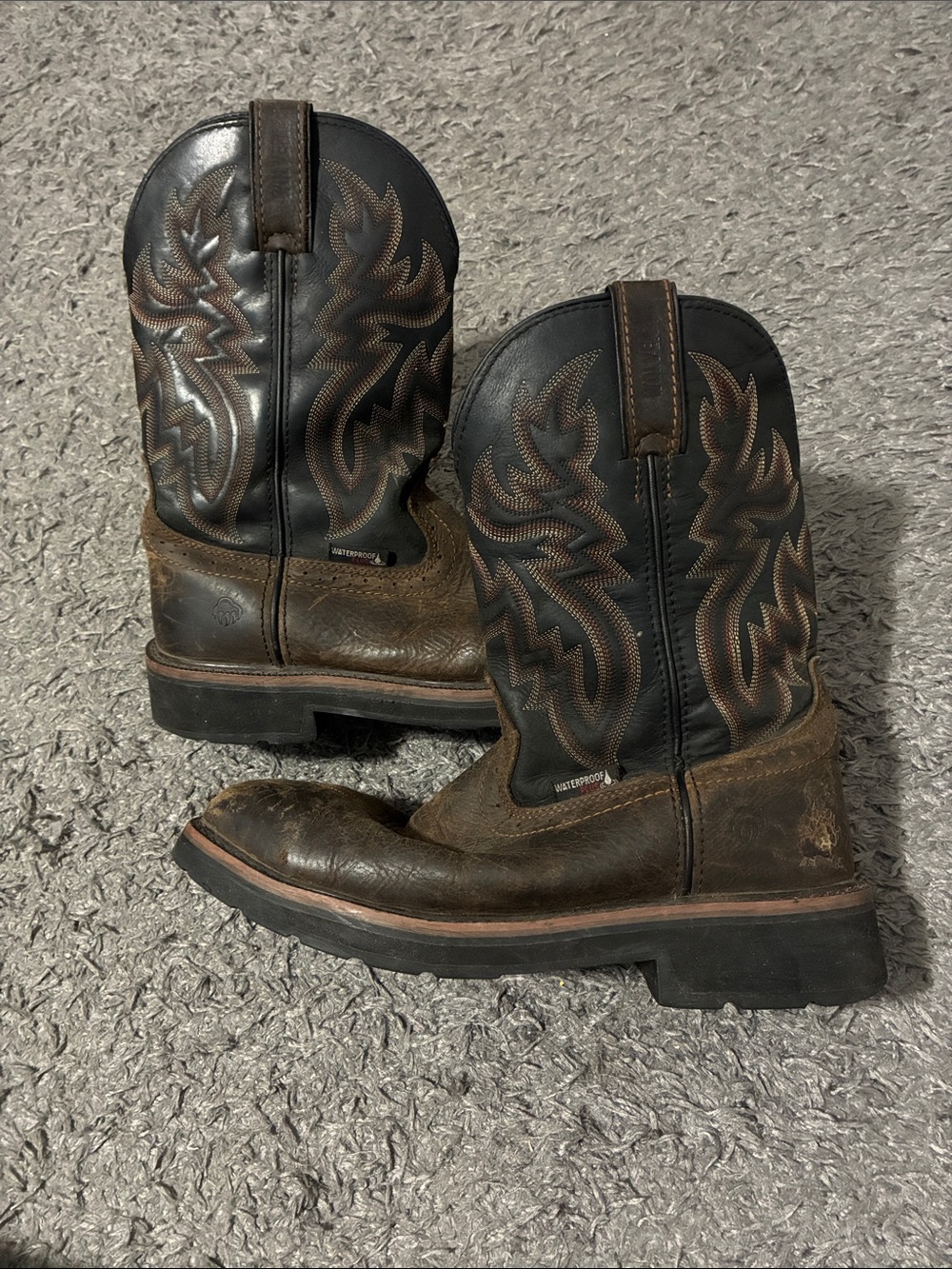 Wolverine steel toe cowboy boots